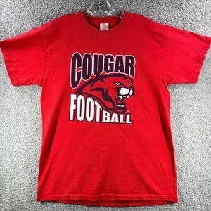 VTG Houston Cougars Shirt Red NCAA Football Coca Cola K787